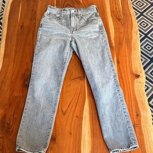 Madewell Perfect Vintage Straight Leg Jeans | Like New | High Rise | Size 24